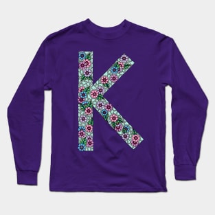 K Initial Long Sleeve T-Shirt